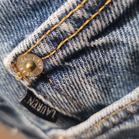 RALPH LAUREN Vintage High Rise Classic Preppy Minimalist EUC Straight Blue Jeans - Picture 4 of 16